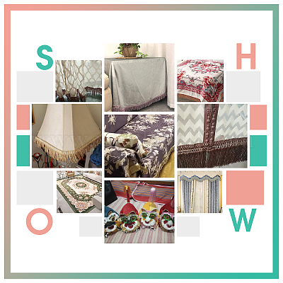 Задняя часть штор из полиэстера&nbsp;AJEW-WH0002-27B-1