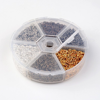 1 коробка 6 кольца прыжок цвет железа IFIN-JP0012-4mm-1