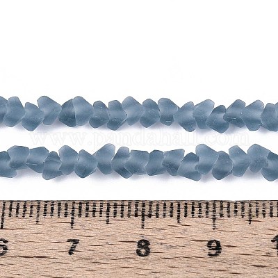 Матовые прозрачные стеклянные бусины GLAA-N016-4mm-29-1