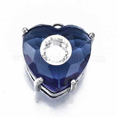 Прозрачные граненые стеклянные подвески GLAA-S193-034A-P-1