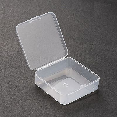 (распродажа с дефектом: царапина) квадратные пластиковые контейнеры для хранения бусин CON-XCP0001-63-1