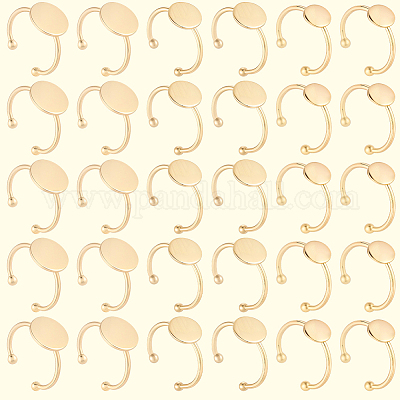 30 шт. 3 стиля регулируемых колец для пальцев из нержавеющей стали 304 STAS-BBC0007-95G-1