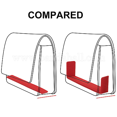 8 шт. 2 стиля прямоугольная основа для сумки из фетра&nbsp;DIY-WR0004-37A-1