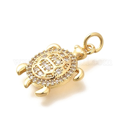 Латунные микро проложить кубического циркония подвески KK-Q040-02B-G-1