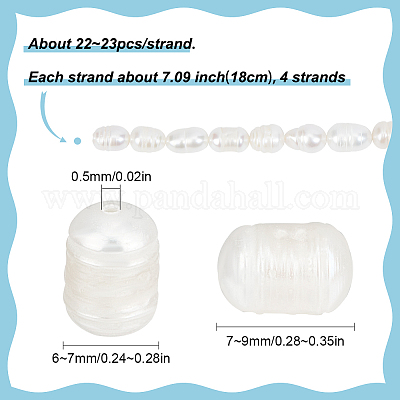 4 нить бусин из натурального культивированного пресноводного жемчуга PEAR-SC0001-13-1