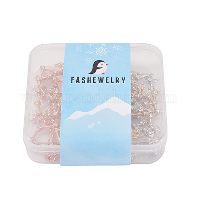 3 комплект 3-х цветных цинковых сплавов со стеклянными стразами FIND-FW0001-17-1