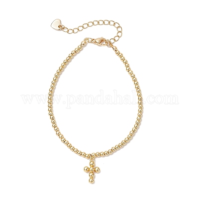 Латунь шарм браслеты BJEW-JB12205-1