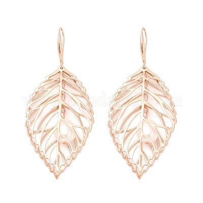 Серьги из латуни для женщин EJEW-M260-26RG-1