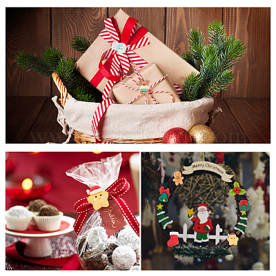 40шт 10 вида стилей Рождественская тема непрозрачные кабошоны из смолы CRES-SC0002-57-1