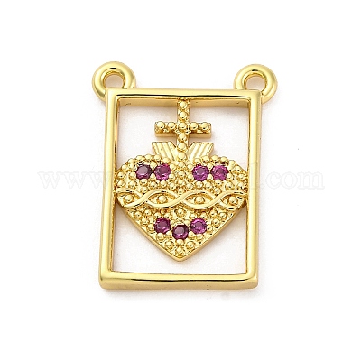 Латунные микро проложить кубического циркония подвески KK-U066-21B-G-1