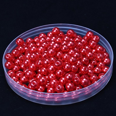 Абс пластиковые жемчужные бисера KY-WH0001-067B-19-1