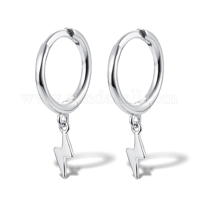 Серьги-гвоздики с молниями из стерлингового серебра s925 с цирконом OB5526-10-1