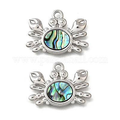 Подвески из натуральной ракушки пауа из нержавеющей стали 304 STAS-C122-21A-01P-1