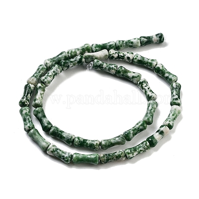 Натуральные зеленые пятна яшмовых нитей G-Q178-A15-01-1