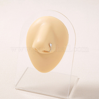 Носовые гвоздики в форме сердца из нержавеющей стали 304 и латуни WGB8052-03-1