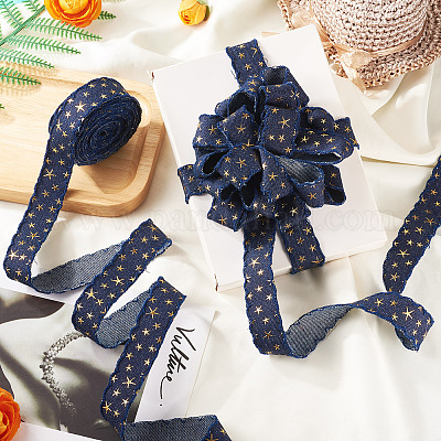 5 ярд полиэстеровой ленты для тиснения с 3D-звездой и золотом OCOR-TAC0023-14D-1