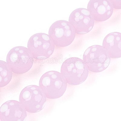 Бусы лэмпворк ручной работы LAMP-N028-21E-1