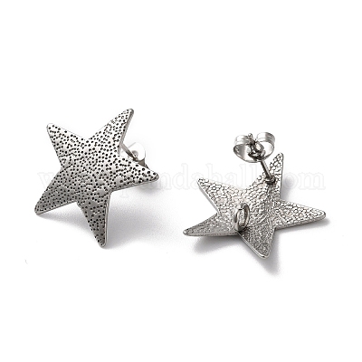 Фурнитура для сережек-гвоздиков из нержавеющей стали марки 304 STAS-M314-02B-P-1