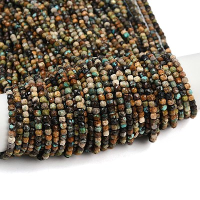 Хубэй природных бирюзовый бисер нитей G-L628-D02-4x4mm-1