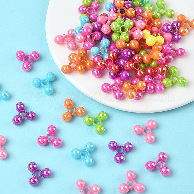 Непрозрачные пластиковые бусины для изготовления елочных украшений SACR-R609-M-1