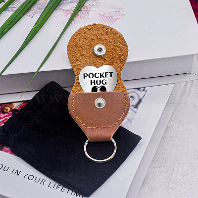 Набор памятных монет из нержавеющей стали с двусторонней гравировкой в виде сердца AJEW-GL0002-02E-1