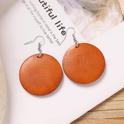 Серьги-подвески из сплава дерева FS-WG9E4F8-06-1