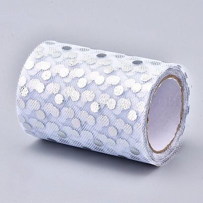 Сетчатые ленты с блестками и пайетками OCOR-K004-E-1