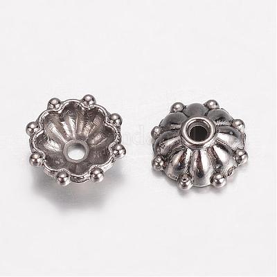 Причудливые шапочки для бус из сплава PALLOY-D348-09B-1