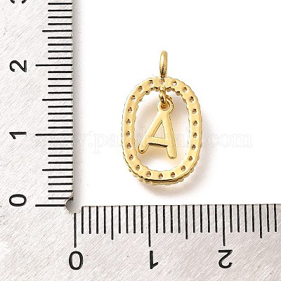 Латунные микро проложить кубического циркония подвески ZIRC-P123-01G-A01-1