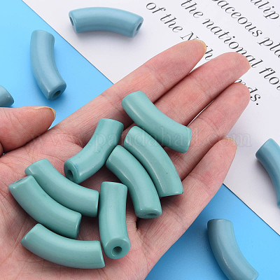 Непрозрачные акриловые бусины MACR-S372-001B-15-4712-1