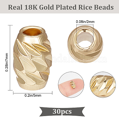 30 шт. Латунные бусины KK-BBC0008-84-1