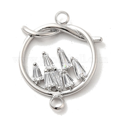 Латунные соединители с прозрачным кубическим цирконием KK-M274-02P-1