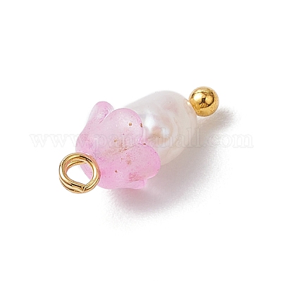 Цветочные акриловые подвески PALLOY-JF03588-04-1