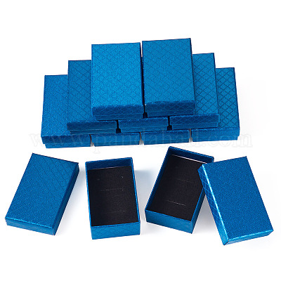 Прямоугольная картонная бумажная шкатулка для драгоценностей CON-TAC0015-01E-1