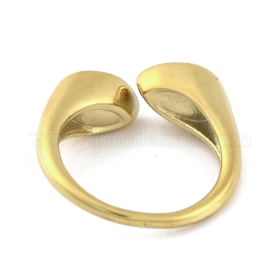 Ионное покрытие (ip) 304 нержавеющая сталь стразы каплевидный браслет открытый для женщин RJEW-N046-04K-G-1