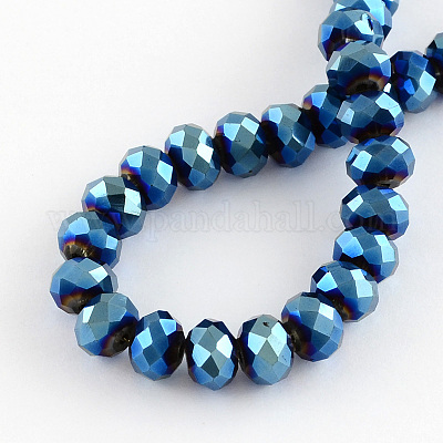 Гальванические стеклянные бусины&nbsp;EGLA-R080-12mm-M-1