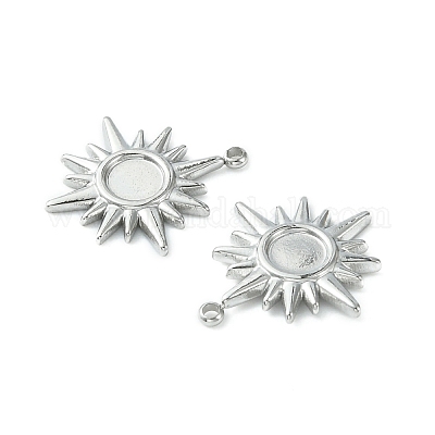 Подвеска-кабошон из не тускнеющей нержавеющей стали 304 STAS-L269-051P-1