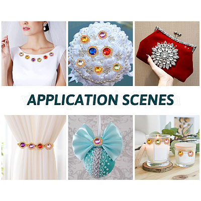 48шт 12 цвета стеклянные кабошоны GLAA-TA0001-52-1