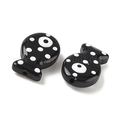 Бусины из стеклянной эмали LAMP-D303-04K-1