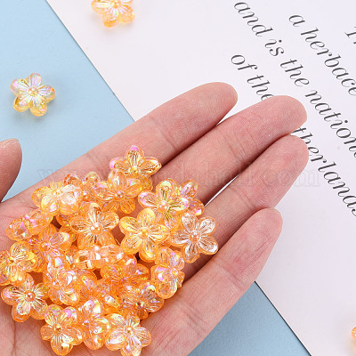 Прозрачные акриловые бусины TACR-S154-45C-919-1