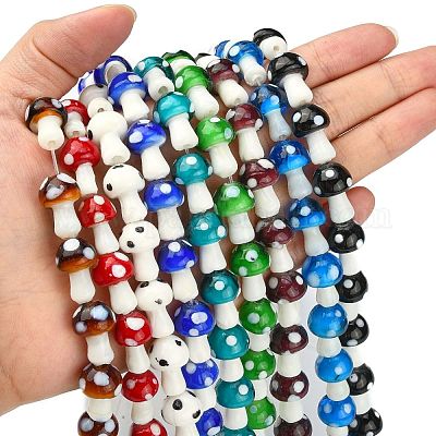 Бусы лэмпворк ручной работы&nbsp;LAMP-Q001-1