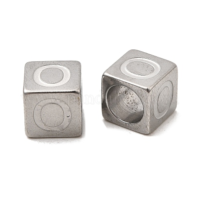 Европейские бусины из нержавеющей стали 304 STAS-D382-02O-P-1