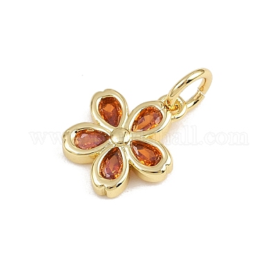 Латунные микро проложить кубического циркония подвески KK-A269-03A-G02-1