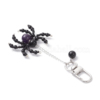 2 шт. подвеска из натурального аметиста HJEW-TA00391-1