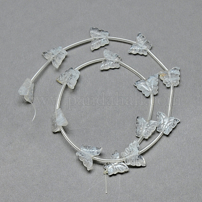 Плавка нитей бус из кварцевого кристалла X-G-T014-06-1-1