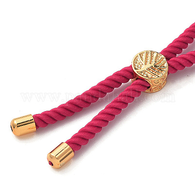 Изготовление браслетов из хлопка KK-F758-03G-G-1