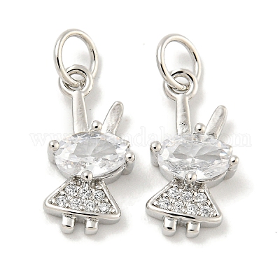 Покрытие стойки латунь микропаве прозрачные подвески из кубического циркония KK-B093-03P-1