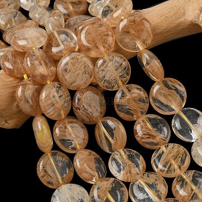 Арбуз камень стеклянные бусы пряди&nbsp;G-L648-B14-15mm-1