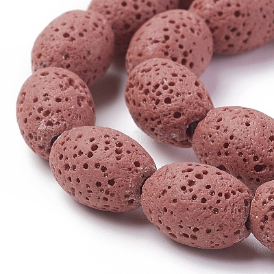 Бусы из натуральной лавы&nbsp;G-F671-03A-07-1