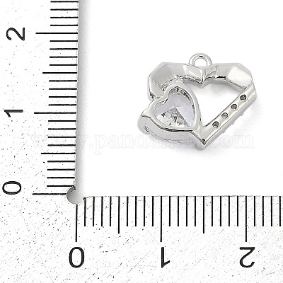 Латунные микро проложить кубического циркония подвески ZIRC-P122-01C-P01-1